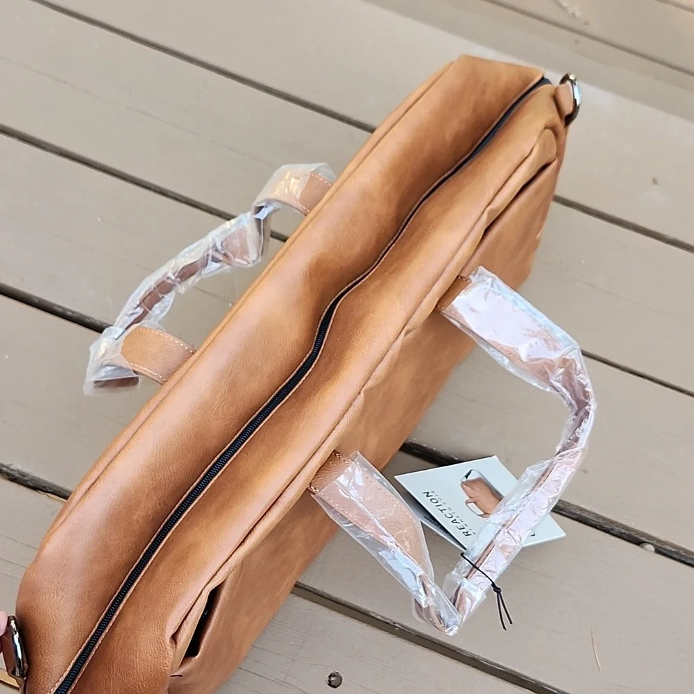 Kenneth Cole Reaction Faux Leather Duffle Bag!